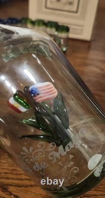 Rare Hipolito Gutierrez Cinco de Mayo Portland Tequila Decanter Glasses Tonala
