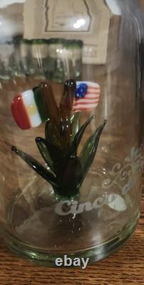 Rare Hipolito Gutierrez Cinco de Mayo Portland Tequila Decanter Glasses Tonala