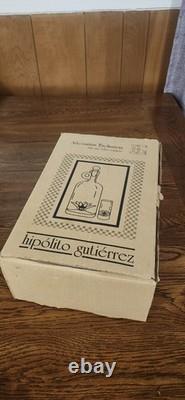 Rare Hipolito Gutierrez Cinco de Mayo Portland Tequila Decanter Glasses Tonala