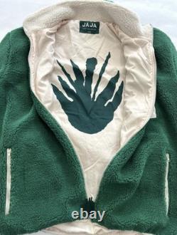 Rare JAJA Tequila Forest Green Fleece Jacket With Agave Plants / Very Few Made