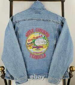 Rare LEE x JOSE CUERVO Size XL Denim Trucker Jacket Mens Button Coat Tequila