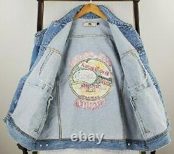 Rare LEE x JOSE CUERVO Size XL Denim Trucker Jacket Mens Button Coat Tequila