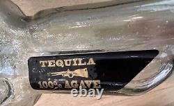 Rare Old Carbine Tequila Rifle Glass Decanter, Shot Glasses & Stand No Cracks