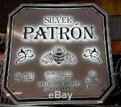 Rare Patron Tequila Silver Neon Bar Sign Coors Budweiser Liquor Mexico Bargain