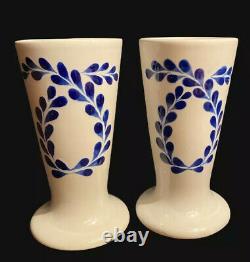 Rare Tequila Clase Azul Hand Painted Pottery Shot Glass Snifters Set