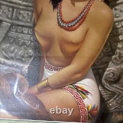 Rare Vintage Advertising 1943 Spanish Tequila Whiskey Pinup Girl Calendar