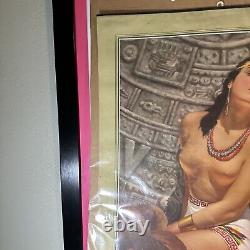 Rare Vintage Advertising 1943 Spanish Tequila Whiskey Pinup Girl Calendar