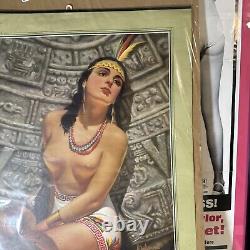 Rare Vintage Advertising 1943 Spanish Tequila Whiskey Pinup Girl Calendar