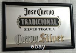 Rare Vintage Jose Cuervo Silver Tequila 2012 Mirror Bar Man Cave 22.5 x 35