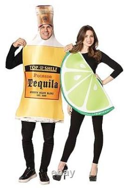 Rasta Imposta Tequila Bottle & Lime Slice Couples Costume Liquor Drink Dress