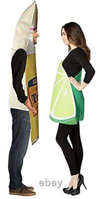 Rasta Imposta Tequila Bottle & Lime Slice Couples Costume Liquor Drink Dress