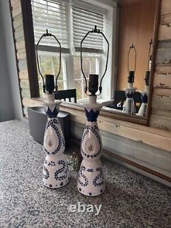 Repurposed Clase Azul Tequila Bottle Handcrafted Lamp