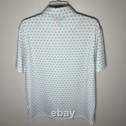 Rhoback Polo Shirt Mens Medium Casamigos Tequila Geometric Performance Golf RARE