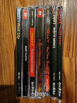 Riot 7 CD Lot 1977-1989 Heavy Metal Hard Rock Swords & Tequila