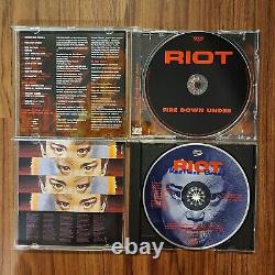 Riot 7 CD Lot 1977-1989 Heavy Metal Hard Rock Swords & Tequila