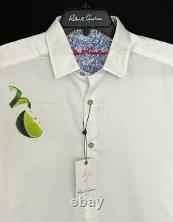 Robert Graham LEMONS Limes Tequila $198 Large Classic Fit Short Sleeve NWT L