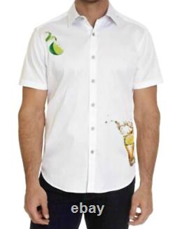 Robert Graham LEMONS Limes Tequila $198 Large Classic Fit Short Sleeve NWT L