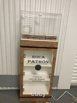 Roca Patron Tequila Floor Display with Lighted Bottle Stands Man Cave Liquor Bar