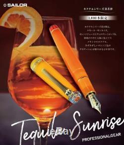SAILOR Fountain Pen Cocktail Vol. 8 Tequila sunrise Limited 21K Nib M Pre order