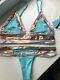 Salebeach Bunny-tequila Sunrise- Top L & Bottom S New With Tags