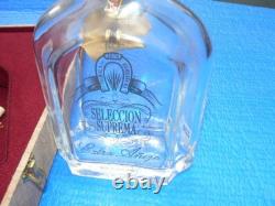 SELECCION SUPREMA TEQUILA HERRADURA 1870 Box COVER AND EMPTY RARE BOTTLE
