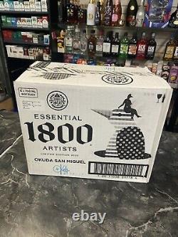 SET OF 6 1800 Tequila Essential Artist Series OKUDA SAN MIGUEL withoriginal box