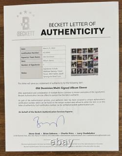 SIGNED Old Dominion Time Tequila & Therapy AUTOGRAPHED Vinyl LP BAS Beckett COA