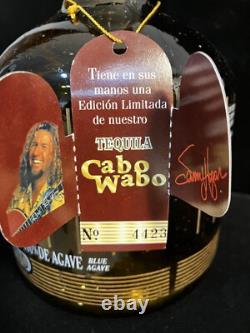 Sammy Hagar CABO WABO ANEJO MILENIO TEQUILA Collector Bottle With Tag Rare Empty