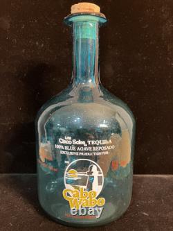 Sammy Hagar Cabo Wabo 1st Generation Blue Tequila Bottle Extremely Rare Version