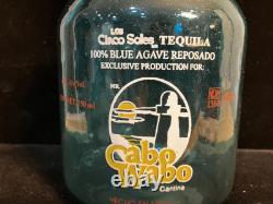 Sammy Hagar Cabo Wabo 1st Generation Blue Tequila Bottle Extremely Rare Version