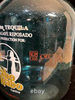 Sammy Hagar Cabo Wabo 1st Generation Blue Tequila Bottle Extremely Rare Version