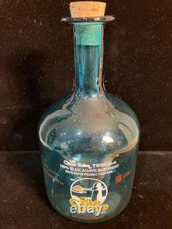 Sammy Hagar Cabo Wabo 1st Generation Blue Tequila Bottle Extremely Rare Version
