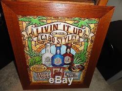 Sammy Hagar, Cabo Wabo Tequila, Livin It Up 2006, Oak & Glass Art Display, Rare