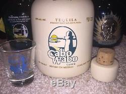 Sammy Hagar Original 1st Cabo Wabo Ceramic White Tequila Bottle Extremely Rare