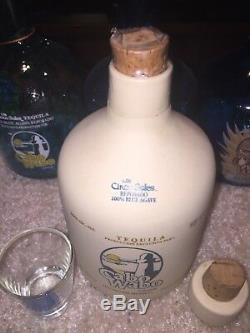 Sammy Hagar Original 1st Cabo Wabo Ceramic White Tequila Bottle Extremely Rare