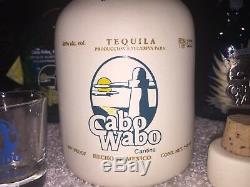 Sammy Hagar Original 1st Cabo Wabo Ceramic White Tequila Bottle Extremely Rare