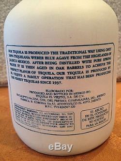 Sammy Hagar Original Cabo Wabo Ceramic White Tequila Bottle Extremely Rare