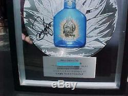 Sammy Hagar Signed Cabo Wabo Tequila Sales Record Award Autographed Non Riaa