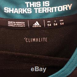 San Jose Sharks Official Adidas #80 Milgaro Tequila Jersey Size 54 BRAND NEW
