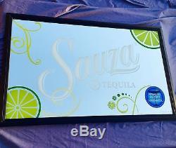 Sauza Tequila Rum Whiskey Margarita Beer Bar Big Mirror Man Cave New