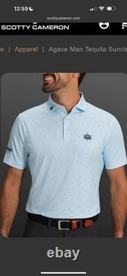 Scotty Cameron Agave Man Tequila Sunrise Peter Millar polo shirt Medium
