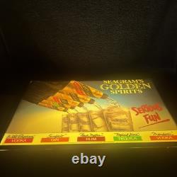 Seagrams Golden Spirits Light Up Sign Seagram's 21.5 X 14 Vodka Gin Tequila