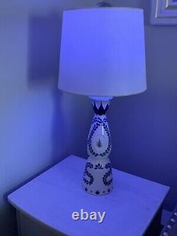 Set Of 2 Tequila Bottle Lamps Clase Azul Reposado With Bluetooth Color Bulb