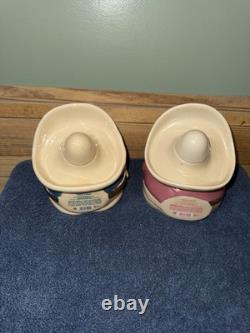 Set Of Tequila Decanters PANCHO PISTOLAS AND LA PRIMA DE PANCHO MEXICO. No Chips