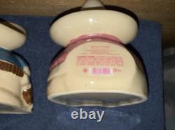 Set Of Tequila Decanters PANCHO PISTOLAS AND LA PRIMA DE PANCHO MEXICO. No Chips