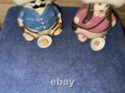 Set Of Tequila Decanters PANCHO PISTOLAS AND LA PRIMA DE PANCHO MEXICO. No Chips