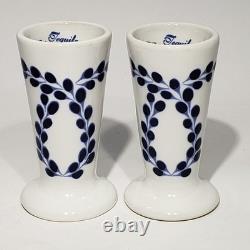 Set of 2 Clase Azul Tequila Ceramic Hand Painted Snifter Shot Glasses Mexico