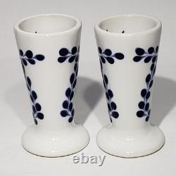 Set of 2 Clase Azul Tequila Ceramic Hand Painted Snifter Shot Glasses Mexico