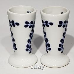 Set of 2 Clase Azul Tequila Ceramic Hand Painted Snifter Shot Glasses Mexico