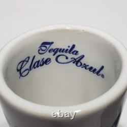 Set of 2 Clase Azul Tequila Ceramic Hand Painted Snifter Shot Glasses Mexico